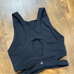 Athleta Conscious Cut Out Crop Top Sports Bra Sz XS Black Photo 12