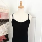 & Other Stories & Other Stories Ribbed Midi Dress Black Sz M Photo 2