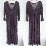 Lola P Y2K laced maxi dress boho witchy fairy goth gothic‎ purple S Photo 1