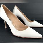 Manolo Blahnik BB 120mm White Satin Sexy Stiletto Heel Pumps Size EU 40.5 Photo 1