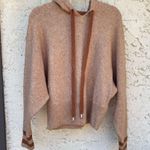 H&M Pringle of Scotland size extra small brown wool blend collab varsity hoodie Photo 2
