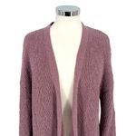 Margeaux & Ellie Chenille Open Front Cardigan Sweater Purple Size Large Photo 1