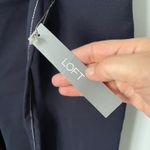 Loft Petite Julie Trouser Navy Blue Straight Leg Belted Dress Pants Size 10P Photo 6