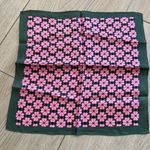 Kate Spade ♠️ New York 100% Silk Scarf Square Handkerchief New Pink Spade/Green Photo 0