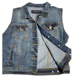Maurice's Maurice’s Medium Wash Denim Vest Photo 0