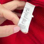 Gap Women’s Red Thermal Waffle Knit Sweater Top Size Medium Photo 5