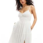 Hollister NWOT  White Midi Dress Photo 2