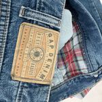 Gap *Vintage Y2K Loose Fit Plaid Flannel Lined Jeans Chore Worn Size 22 SHORT Photo 8