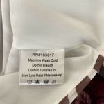 Princess Polly  Women's Patterned Tie Front‎ Cropped Top White Brown Size 4 Photo 6