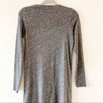 Eileen Fisher Dark Heather Gray Boatneck Sweater Dress Petite Small Wool Blend Photo 2