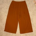 Topshop Culottes Wide Leg Cropped High Waist rust Brown Trousers US 10 Photo 6