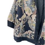 Laura Max | 3X | 100% Silk Jacket Blazer Kimono Cardigan Paisley Women's Black Photo 1