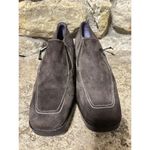 DONALD J. PLINER Audra Brown Suede White Stitching Side Zip Loafers Shoes 7 Photo 5