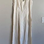 Escada sleeveless linen jumpsuit cream size 34 Photo 0