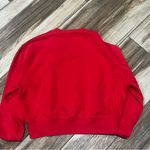 frame denim Frame red cropped pullover sweatshirt Photo 2