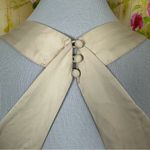 Bebe Sequin Ivory Plunging Neckline Dress Size M Photo 5