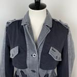 Anthropologie Hei Hei Ruffle Anorak Colorblock Ruffle Back Jacket XSP Steampunk Photo 2