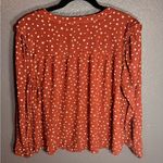 a.n.a .N.A Womens Floral Button Up Patterned Blouse Cuffed Sleeves Size L Large Photo 4