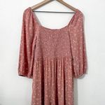 American Eagle Pink Mauve Floral Long Sleeve Romper Medium Photo 2