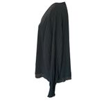 Aifer Women's Casual V Neck Chiffon Blouses Pleated Lantern Long Sleeve 2XL NWT‎ Black Size undefined Photo 5