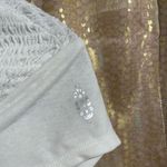 Free People  White Strike A Pose Smocked Cropped Top Large NWOT Photo 4