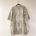 Bryn Walker  Embroidered Button Down Cardigan in Tan Extra Small Photo 1