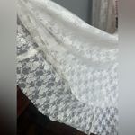 Mac Duggal  White One-Shoulder Gown with Feather Detail, size 8 NWT Photo 11