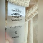 Vince Camuto NWT ‎ New Romantic Feather Trim Beige Midi Straight Skirt Size L Photo 7