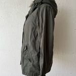 American Eagle  Jacket Womens Coat Hooded Faux Fur Removable Lining Utility Photo 1