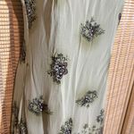 American Eagle  Outfitters Y2K Pale Army Green Floral Sleeveless Mini Dress 4 Photo 5