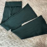 Aerie Offline by  Ribbed Flare Leggings Teal Green Size L Long High Rise Yoga Photo 11