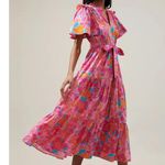 Sugar Lips  Women's XS Floral Tiered Shift Midi Dress Multicolor Spring Photo 3