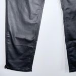 Maurice's Edgely Slim Straight Pants Black Coated High Rise NWT Photo 5