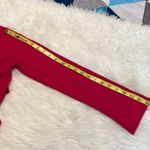 Old Navy Vintage Wool Blend Maternity Sweater Dark Pink Small Medium V Neck Photo 4