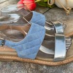 Aquatalia By Marvin K. Whistler Blue Leather Sandals Sz 9 Photo 4