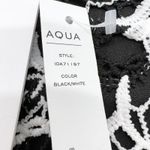 AQUA NEW Womens XS Floral Lace Crochet Overlay Sheath Dress Black White Photo 9
