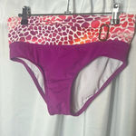 Perry Ellis  Swim Bikini Bottom Size XS Multicolor Gold Accent Photo 0