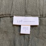 J. Jill Pants Womens Small Olive Green Linen Pull On Tapered‎ Bohemian Lagenlook Photo 4