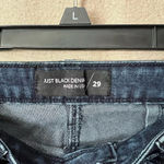 Just Black Denim High Rise Wide Leg Flare Bell Bottom Jeans Size 29 Photo 4