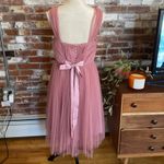 ASOS  Designs Mauve Tulle Sleeveless Button Back Mini Dress Size 8 Photo 4