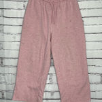 Classic Elements  Pink Wide-Leg Fleece Sweatpants Women’s Medium Lounge Pants Photo 0