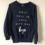 Bershka  “Only Fall In Love With Bad Boys” Sweater Photo 2