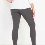 Old Navy New  Maternity Full-Panel Rib-Knit Leggings Heather Gray Size XXL NWT Photo 3