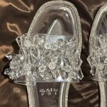 Mudd SLIDE/SANDALS CLEAR CRYSTAL EMBELLISHMENT SILVER SPARKLE TRIM
FUN & STYLISH Photo 1