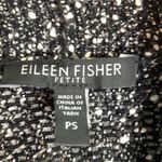 Eileen Fisher  Black White Cardigan Sweater Jacket W-173 Size Small Petite Photo 1