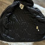 Vintage JLC Black Hooded Leather Trench Jacket Size M Photo 3