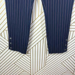 Rag and Bone Simone Snap Pant in Navy Blue Stripe Size US 14 Photo 5