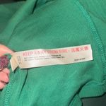 Anthropologie ✨ green ribbed long sleeve crewneck sz xs top✨ Photo 4