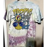 Buc-ee's  T Shirt womens Sz M Tropic Like it's Hot Tie Dye Pineapples Colorful Photo 4