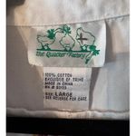 Vintage Quacker Factory Cowboy Boot embroidered 100% Cotton Button Down L White Size L Photo 8